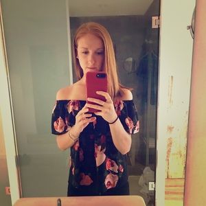 Aritzia Wilfred Promener Floral Blouse